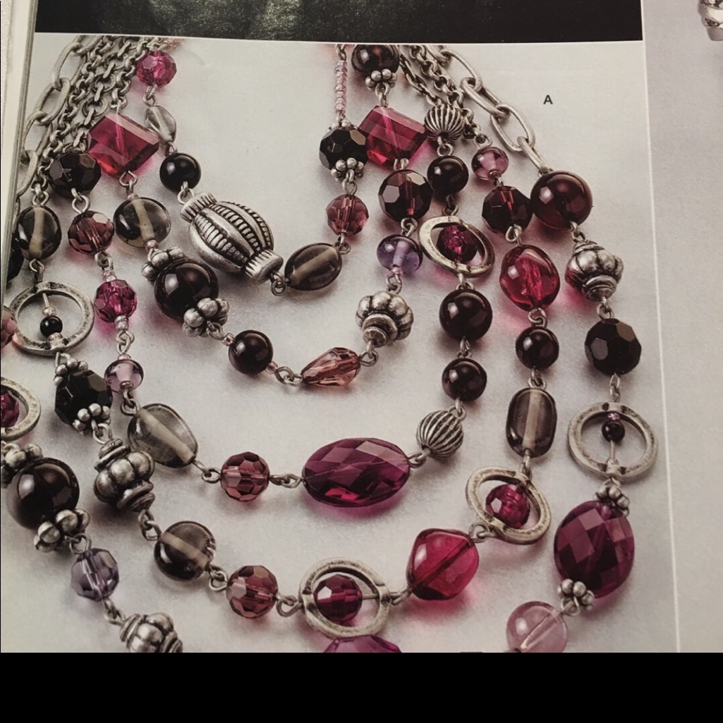Lia Sophia Multi Chain Necklace 45$